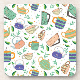 tea pattern coaster