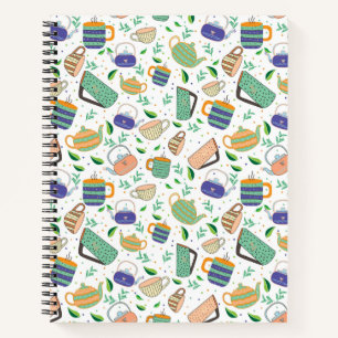 tea pattern notebook
