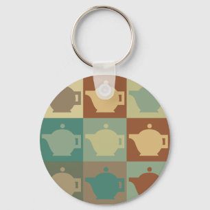 Tea Pop Art Key Ring