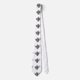 TEA POT BAR CODE Teapot Barcode Pattern Design Tie