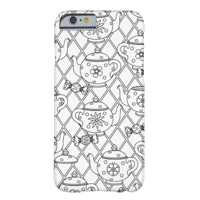 Tea Pot Doodle Case-Mate iPhone Case (Back)