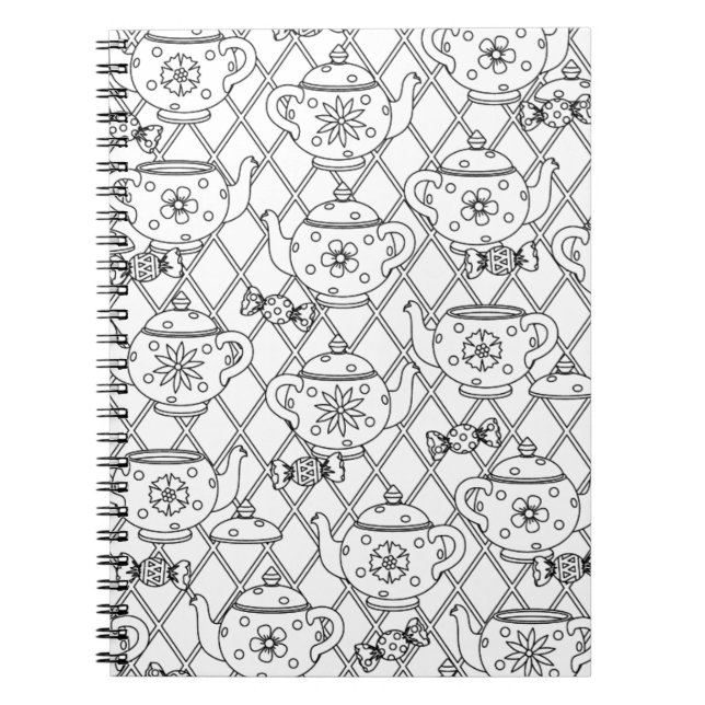 Tea Pot Doodle Notebook (Front)