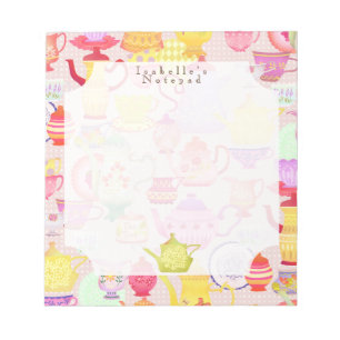 Tea Pots and Cups Notepad