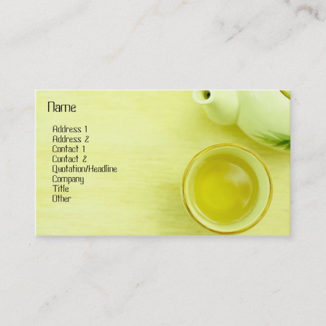 Tea Profile Card (Front)