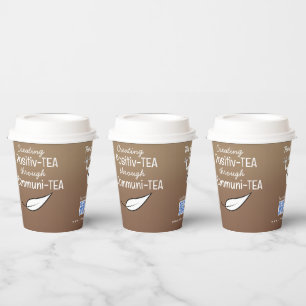 Tea Quotes Custom Paper Coffee Tea Paper Cups