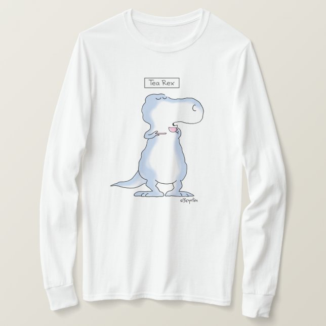 TEA REX dinosaur by Boynton T-Shirt (Design Front)