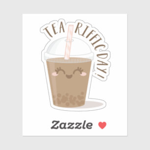 Tea-Riffic Day! Cute Kawaii Style Boba Tea Drink