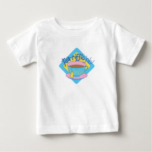 Tea-riffic Job Artwork: Colourful Teacup Design to Baby T-Shirt