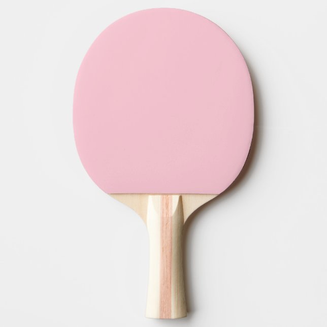 Tea Rose Pink Solid Colour Ping Pong Paddle (Front)