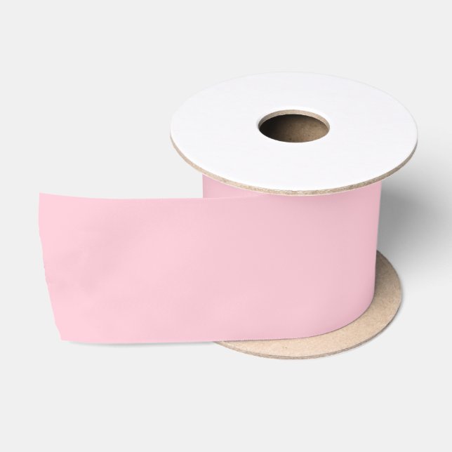 Tea Rose Pink Solid Colour Satin Ribbon (Spool)