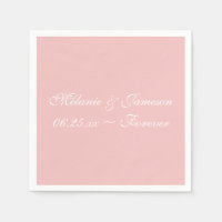 Tea Rose  Upscale Solid Colour Napkins