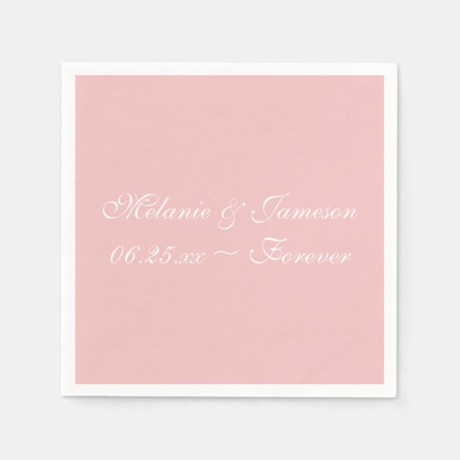 Tea Rose  Upscale Solid Colour Napkins (Front)