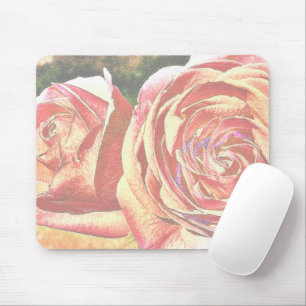Tea Roses from the Garden Mouse Pad