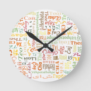 Tea Round Clock