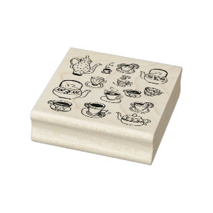 Tea Rubber Stamp
