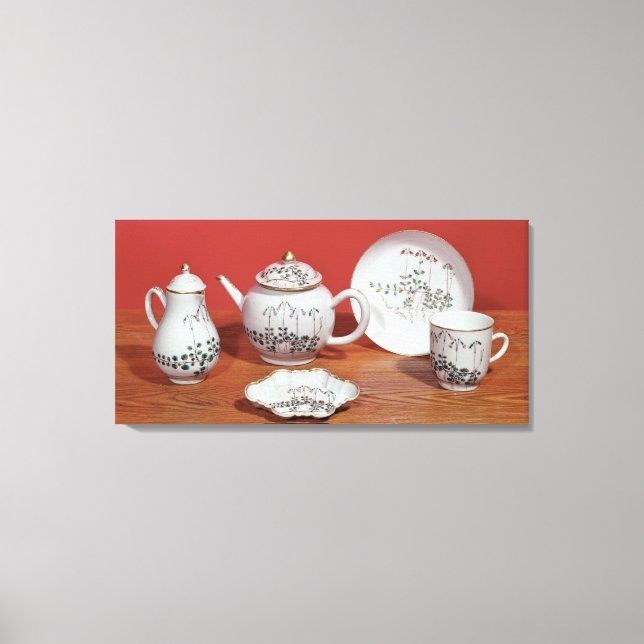 Tea service presented to Carl Linnaeus Canvas Print (Front)