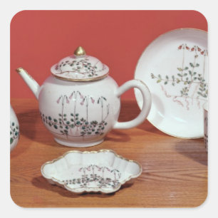 Tea service presented to Carl Linnaeus Square Sticker