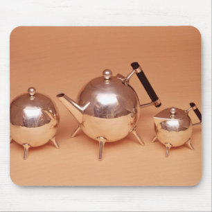 Tea service with gilt interiors mouse pad