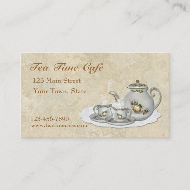 Tea Set Business Card (Front)