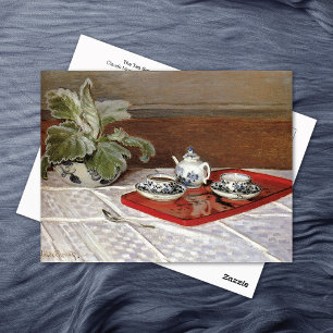 Tea Set Still Life Claude Monet Postcard