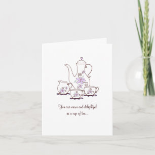 Tea Set Thank You Card