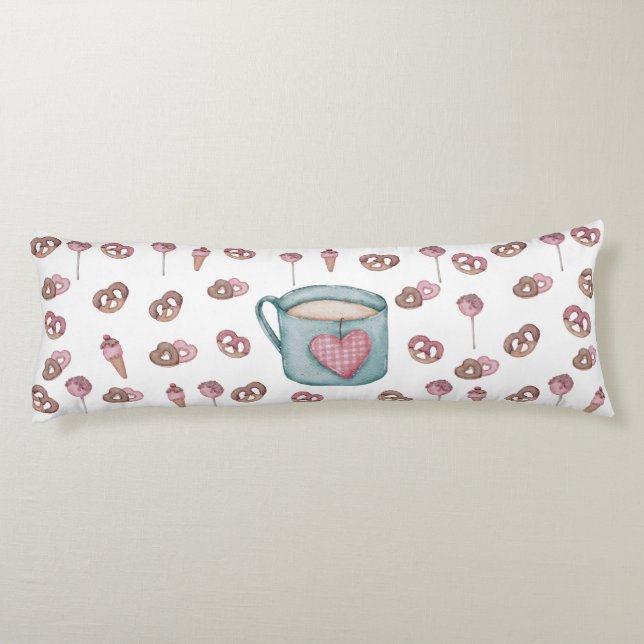 Tea & Snack Time Body Pillow (Back)