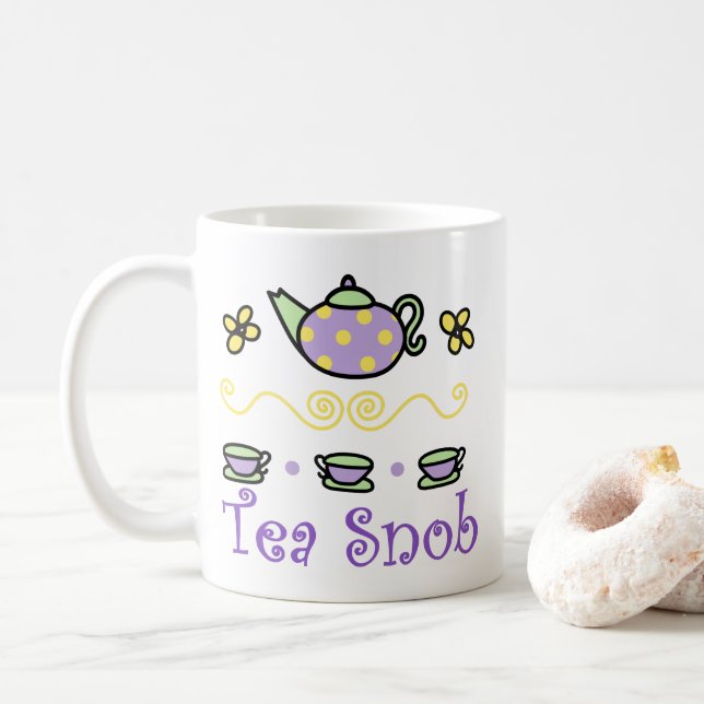 Tea Snob Coffee Mug (With Donut)
