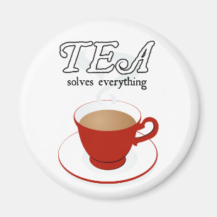 Tea Solves Everything Magnet