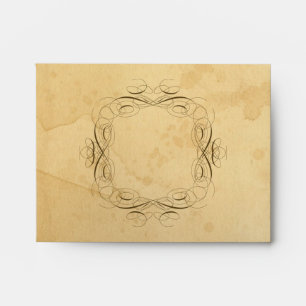Tea Stained Vintage Wedding 1 - Matching Envelopes