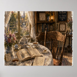 Tea Steam and Unfinished Stories, Plate RH-WC- 011 Poster