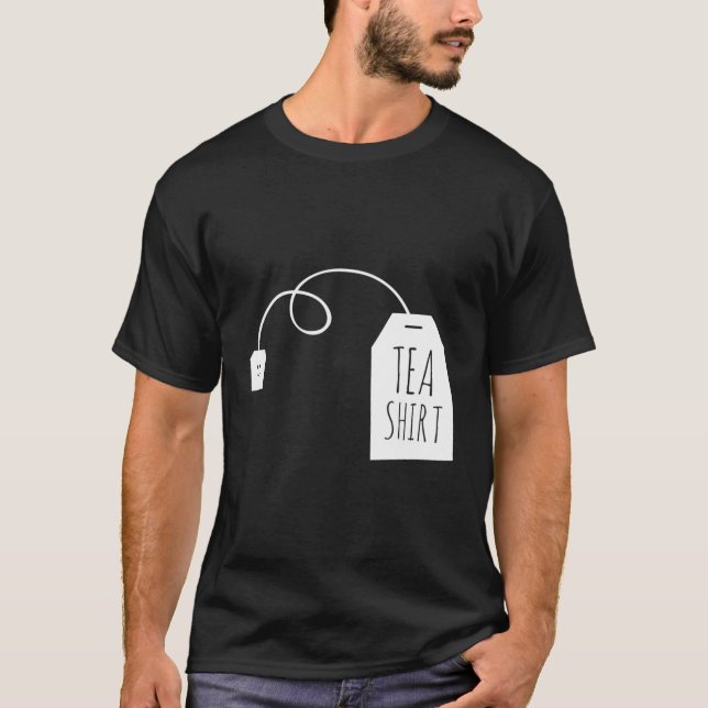 Tea Tea Tea Bag Hot Drinks Word Game T-Shirt (Front)