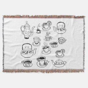 Tea Throw Blanket