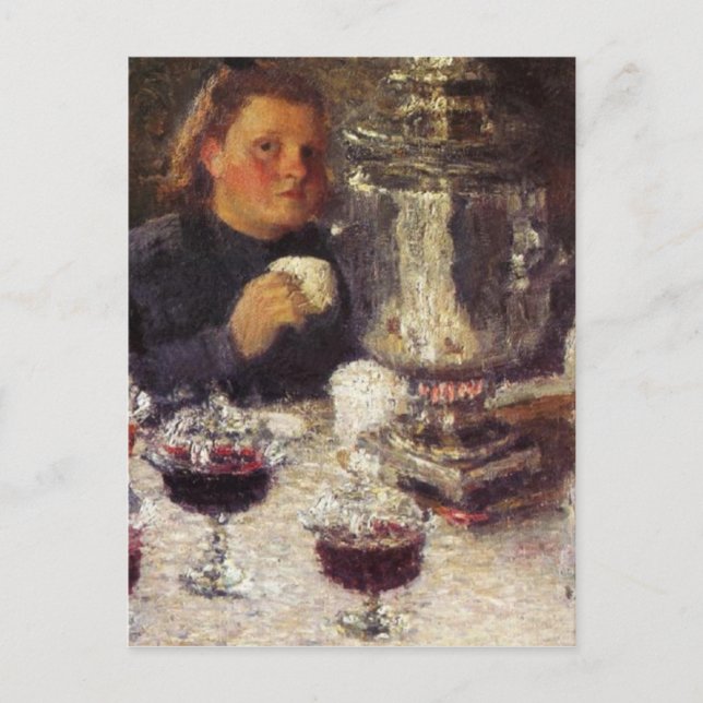 Tea Time: A Samovar by Igor Grabar Postcard (Front)