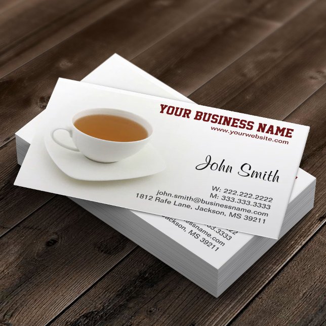 Tea Time Afternoon Tea Shop Business Card (Creator Uploaded)
