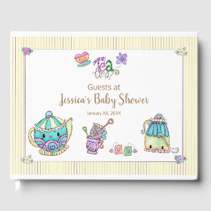 Tea Time Baby Shower Guest Book