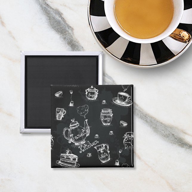 Tea Time Black Magnet (Creator Uploaded)