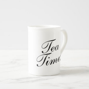 TEA TIME bone china porcelain speciality mug gift