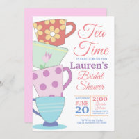 Tea Time Bridal Shower Invitation