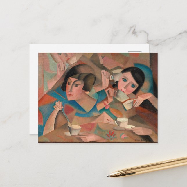 Tea Time by Alice Bailly Postcard (Front/Back In Situ)