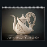 Tea Time Calendar<br><div class="desc">This amazing calendar,  featuring 12 different A.I. general images of teapots,  is a great gift!</div>