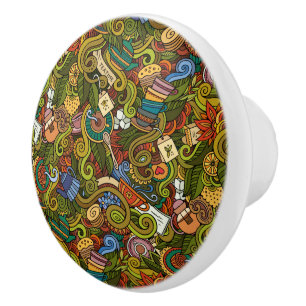 Tea Time Ceramic Drawer Knob