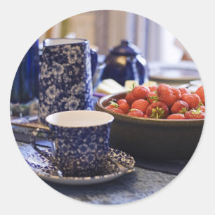 tea time classic round sticker