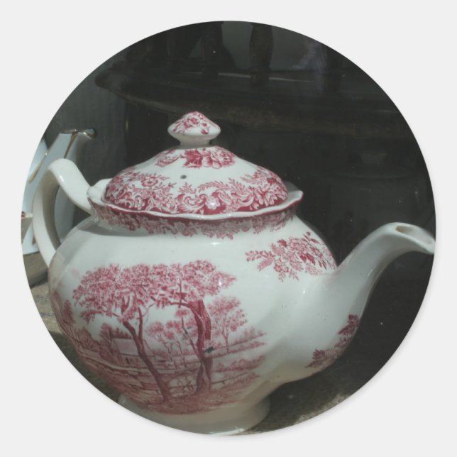 Tea Time Classic Round Sticker (Front)