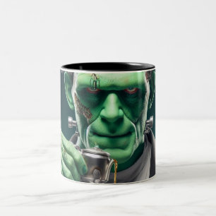 Tea Time Frankenstein Two-Tone Coffee Mug