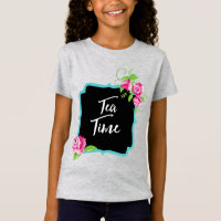 Tea Time Girls' Fine T-Shirt