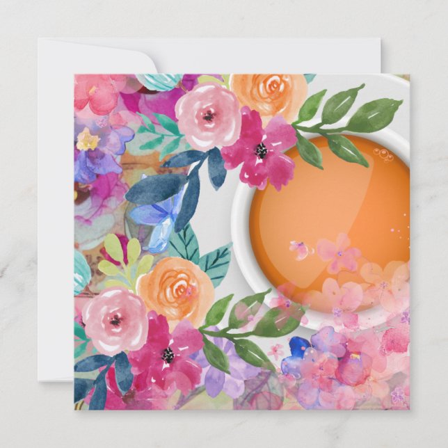 Tea Time Holiday Card (Front)