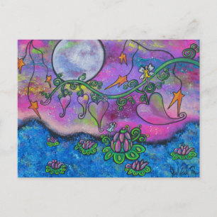 Tea Time in Paradise Fairies Postcard
