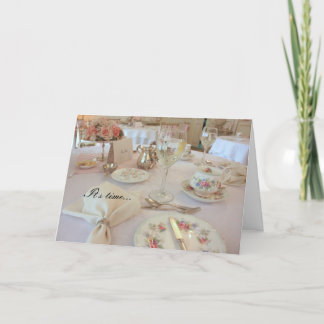 Tea Time Invitation Card