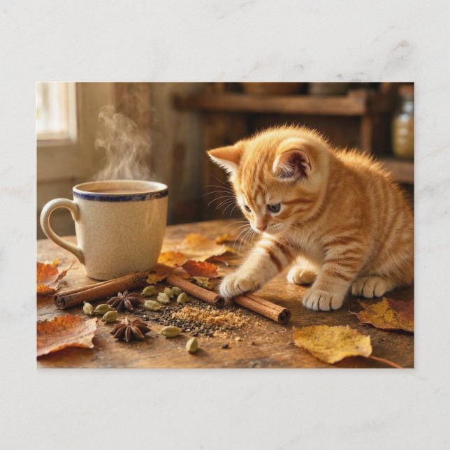 Tea Time Invitation • Cosy Fall Chai (Front)