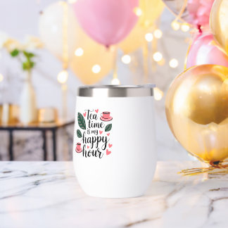 Tea Time is My Happy Hour Thermal Mug